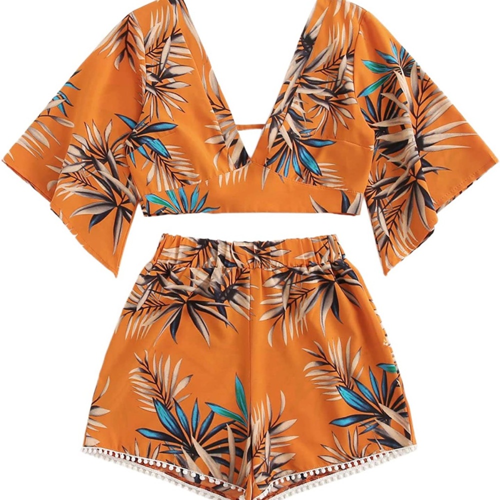 NWOT Tropical 2-Piece Set